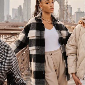 Abercrombie and Fitch Oversized Cozy Shirt Jacket BNWT